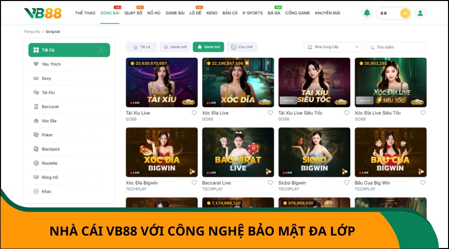 Nhà cái vb88 với công nghệ bảo mật đa lớp